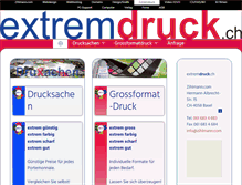 Tablet Screenshot of extremdruck.ch